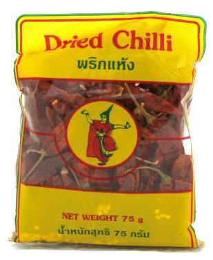 Thai Chili mittel groß getrocknet