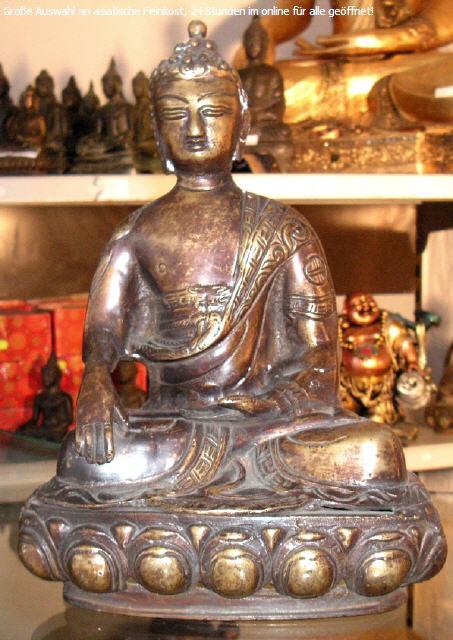 Sitzender Thai Buddha aus Kupfermischung